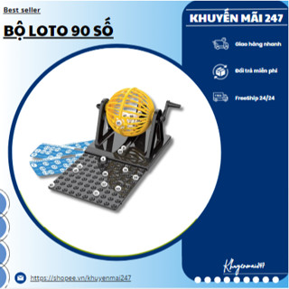 【MỚI  ( BỘ LÔ TÔ (DẠNG HỘP) KÈM LỒNG QUAY 90 SỐ ) Đồ chơi lồng quay LOTO 【KM247 