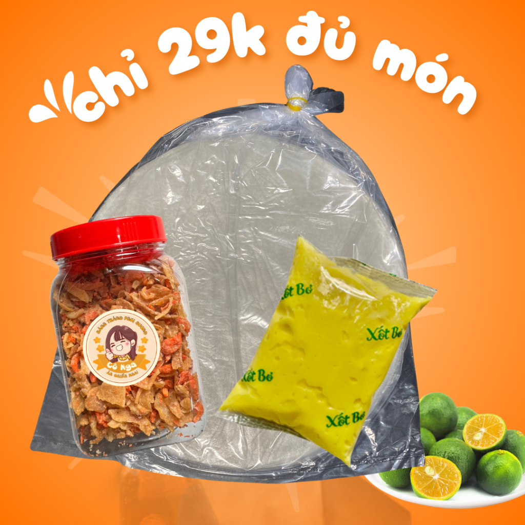 [C29] Combo bánh tráng phơi sương ,ruốc hành phi 100gr bơ trứng gà 100gr