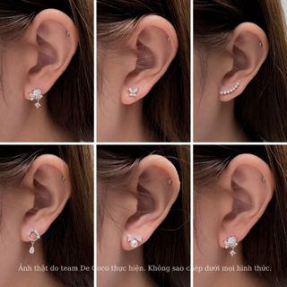 Khuyên tai nữ De Coco thép y tế nhiều hình DECOCO ACCESSORIES 