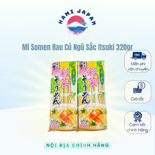 Mì Somen Rau Củ Ngũ Sắc Itsuki Nội Địa Nhật Bản 320gr