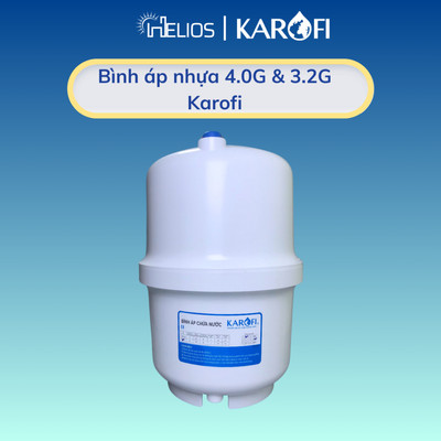 Bình áp nhựa Karofi 4.0G, bình áp nhựa Karofi 3.2G siêu bền dùng cho máy lọc nước Karofi Chính Hãng