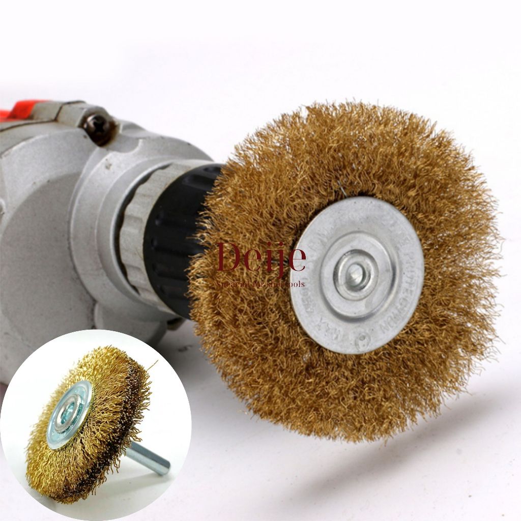 Bánh cước có cán 6mm, Cước chổi dùng đánh bóng đánh gỉ mài mòn