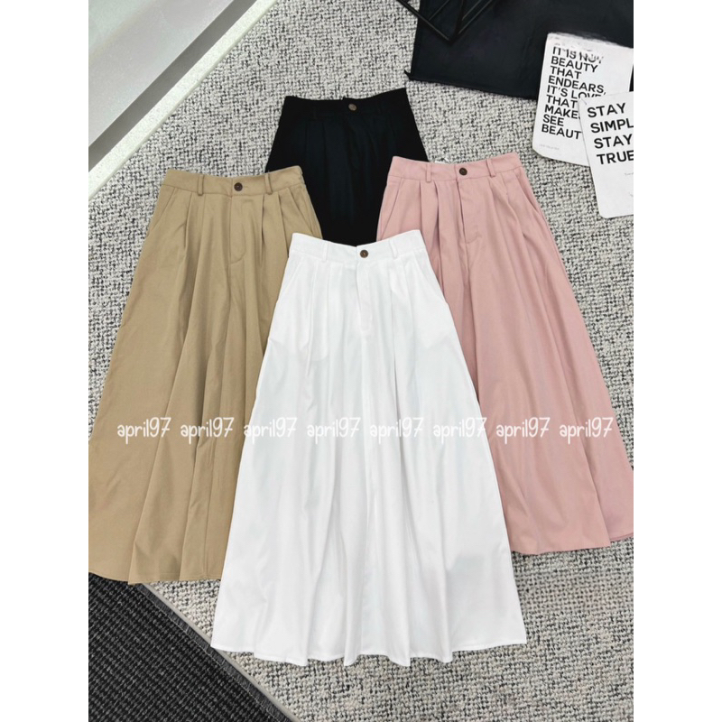 Chân váy kaki vintage (ảnh thật/ có sẵn)