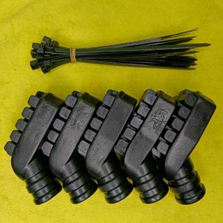 combo 5 cái đế cao kèm 10 dây rút bọc chân chống xe máy loại đế cao dùng cho chân chống xe có độ nghiêng lớn Phụ Kiện ốp