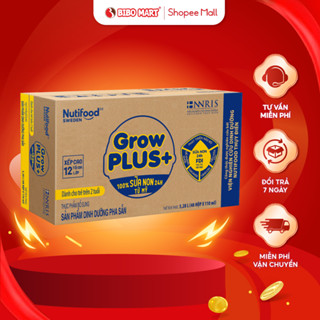 Thùng 48 Hộp Sữa Non Pha Sẵn GrowPLUS+ Vàng Tăng Sức Để Kháng Phát Triển Chiều Cao Cho Bé 110ml 180ml - Bibomart