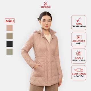 Áo phao nữ CARDINA chất liệu chần bông cao cấp chống nhăn mềm mại trần bông nhẹ giữ nhiệt tốt 4PLF01