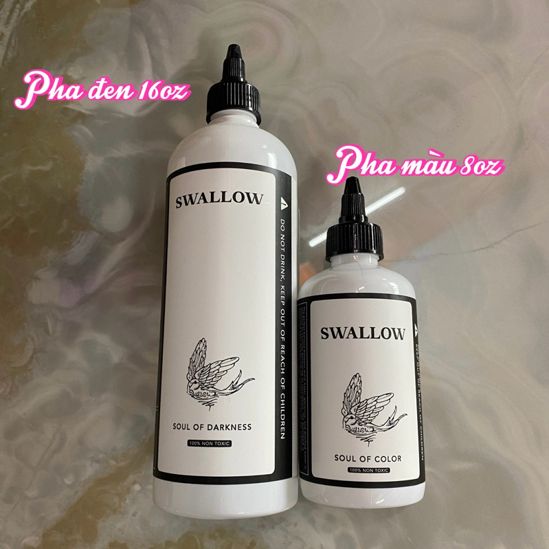 combo nước pha màu 8oz + pha đen 16oz (SƠN ÉN)