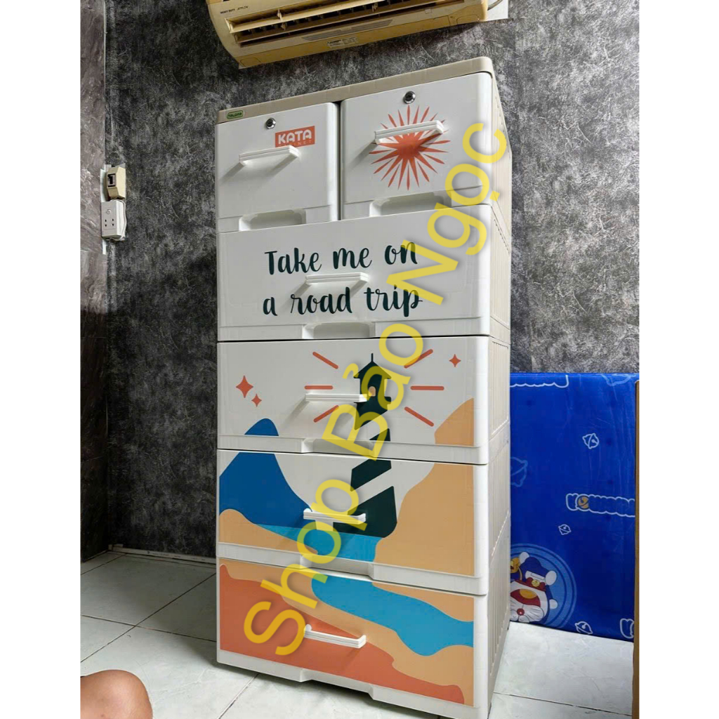 Tủ KATA 5 tầng 6 hộc mẫu mới 2024