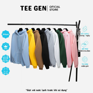 Áo hoodie trơn TEE GEN, áo hoodie nữ áo hoodie nam áo khoác hoodie zip GEN033