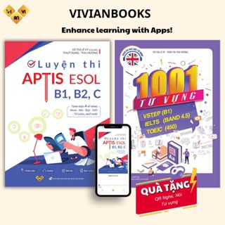 Combo sách luyện thi APTIS ESOL B1, B2, C 4 kỹ năng - Chứng chỉ APTIS - ThS. Lê Vy - Anh ngữ Vivian
