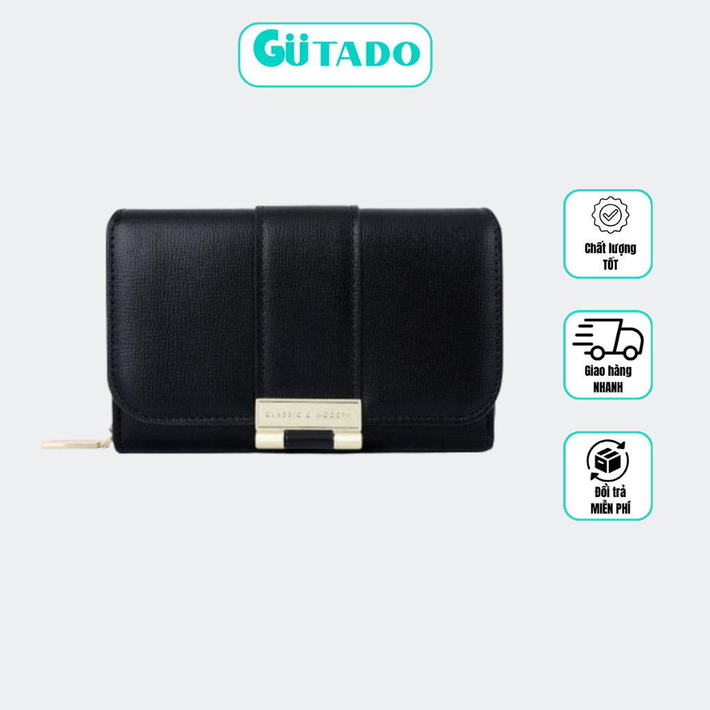 Ví Ngắn Nữ Mini Cầm Tay TAILIAN Nhỏ Gọn Dễ Thương Nhiều Ngăn Đựng Tiền Da Cực Đẹp TL77- GUTADO