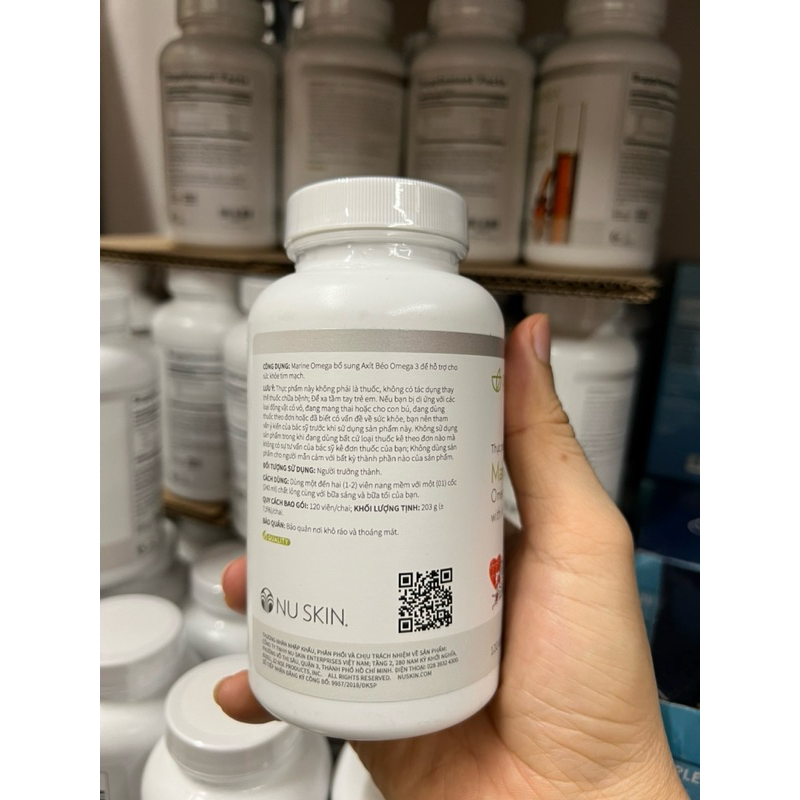 Merine Omega 3 Nuskin - Omega3 120 viên - Hàng chính hãng.