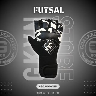 Găng Tay Thủ Môn GKVN Futsal - Găng tay cho sân futsal, hở ngón, vải thoáng khí size (7-8-9-10-11)