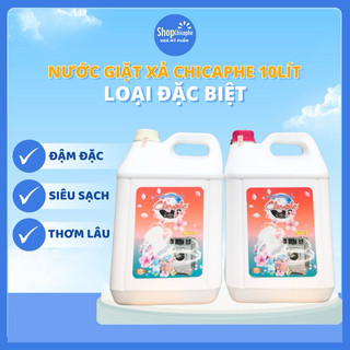 Nước giặt xả Chicaphe 10l loại đặc biệt hương Comfor nước hoa, sạch hơn, thơm hơn, mềm hơn lưu hướng suốt 72h