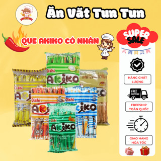 Bánh que Akiko Oishi, snack que nhân đủ vị giòn tan, thơm ngon (Gói 140g - 20 Que) - Ăn Vặt Tun Tun