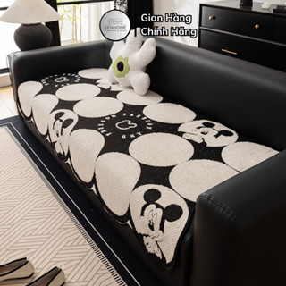 Thảm Trải Ghế Sofa Cao Cấp Chống Trượt Họa Tiết Chuột Mickey, Thảm Lót Sofa Chống Trầy Xước, Phai Màu Sofa - KENHOME