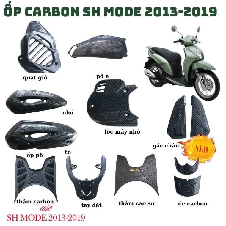 bộ các bon sh mode 2014-2019