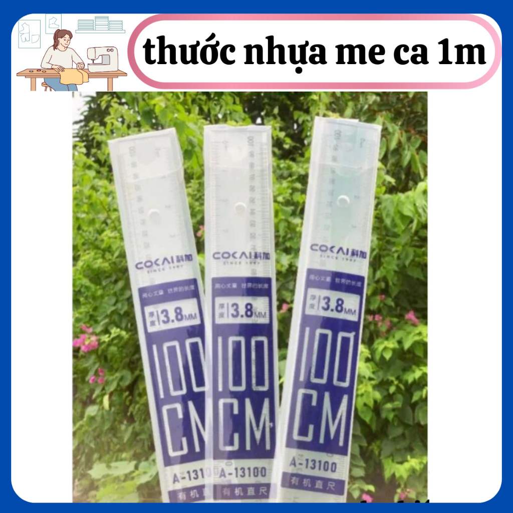 thước nhựa meca dài 1m