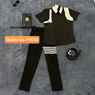 sét quần âu đính đá + áo sơ mi nam boy phố giá siêu rẻ
