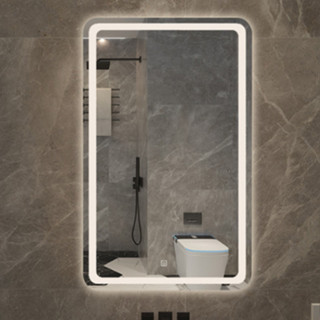 Gương Treo Tường Chữ Nhật Dáng Dọc Viền Led Phun Cát Phôi Gương Bỉ Dày 5 Ly Treo Phòng Tắm,Phòng Ngủ