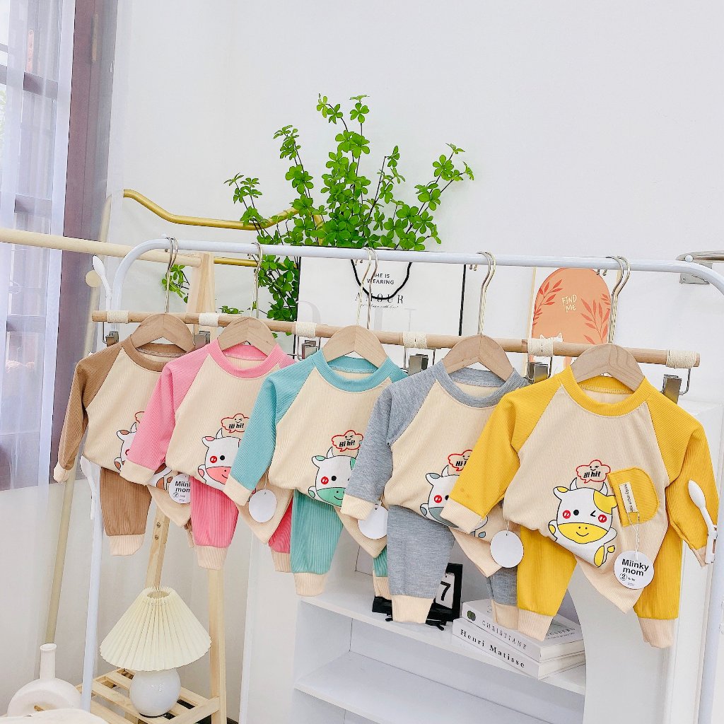 Bộ dài tay bé trai , bộ dài tay bé gái chất Len từ 5kg đến 15kg - JKIDS