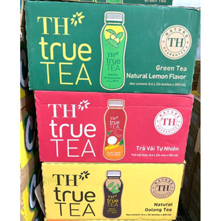 THÙNG 24 CHAI 350ML TRÀ TH TRUE TEA TRÀ XANH VỊ CHANH/ Ô LONG TỰ NHIÊN (24 CHAI x 350ML).
