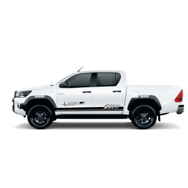 Toyota HILUX Tem Ô Tô 2 bên sườn Toyota Cực Chất, Hàng 3 Lớp Chất Lượng Cao ,Team Decal