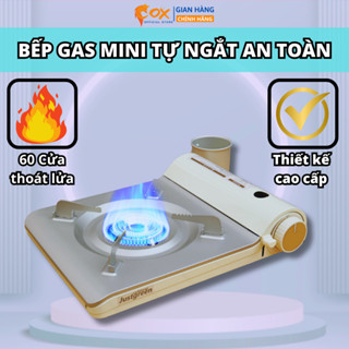 Bếp Gas Mini Thiết Kế Cao Cấp Sang Trọng, Nhỏ Gọn Dễ Dàng Sử Dụng. Bếp Có Chế Độ An Toàn Tự Ngắt.