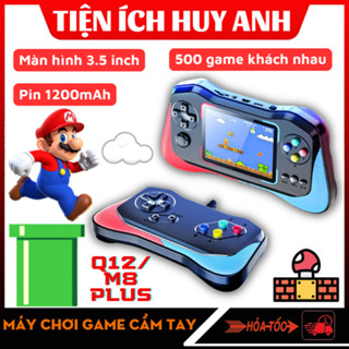 Máy chơi game cầm tay M8 Plus - Q12- Có tay cầm - Màn hình 3.5 inch siêu nét - Pin 1200mAh
