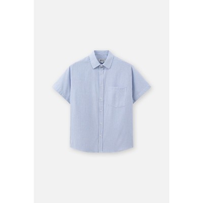 Áo Sơ Mi Cộc tay BOO Kẻ Ngang Dáng Regular Chất Liệu Oxford Dễ Phối Đồ