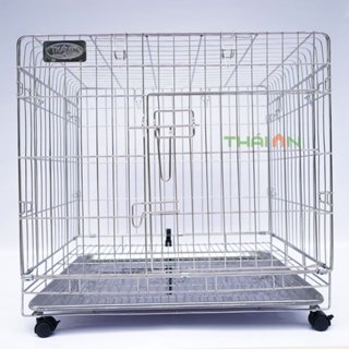 Lồng chó inox gấp gọn, lồng mèo inox, lồng chó gấp gọn, chất liệu inox đủ size , nhãn hiệu Thái An