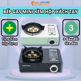 Bếp Gas Mini Dã Ngoại – Nhỏ Gọn, Kèm Hộp Xách Tiện Lợi – Phù Hợp Du Lịch, Cắm Trại x612