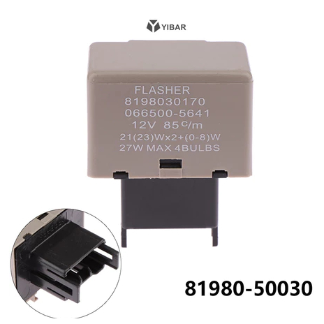 Rơ Le chớp Toyota 8 chân tín hiệu Đèn Xi Nhan rẽ cục cảnh báo nháy rờ khẩn cấp 81980 Lexus Subaru Ca