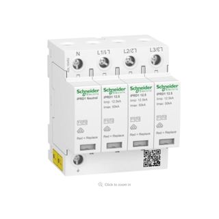 Cầu dao tự động chống sét lan truyền SPD Acti9 - iPRD1 3P+N 50kA 12.5r loại 1+2 Draw-out - Schneider Electric - A9L16482