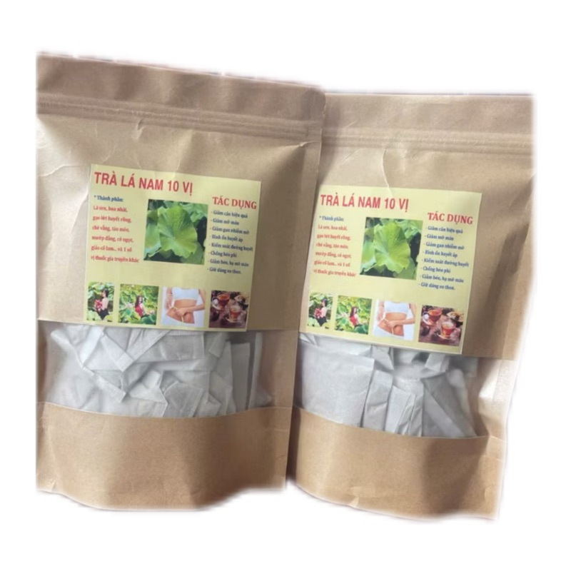 Trà Lá Nam 10 vị (60tép lọc ) hỗ trợ giảm cân , giảm mỡ máu , thanh lọc cơ thể