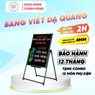 Bảng Huỳnh Quang, Bảng Viết Dạ Quang ( Tặng kèm combo 10 món phụ kiện ) LION - STORE