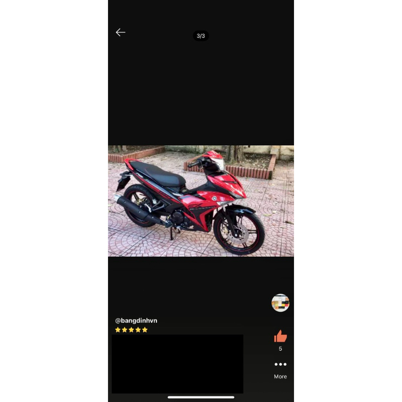 Bộ tem xe exciter Rc 150 2017 màu đỏ đen hàng nhập Thái Lan theo xe nhập khẩu thái lan dành  riêng c