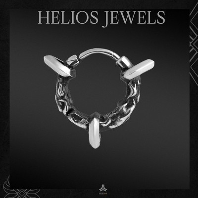 Khuyên Tai Bạc Nam, Nữ S925 HeliSilver Hoả Luân Helios Silver Original