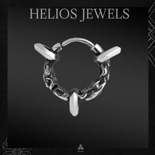 Khuyên Tai Bạc Nam, Nữ S925 HeliSilver Hoả Luân Helios Silver Original