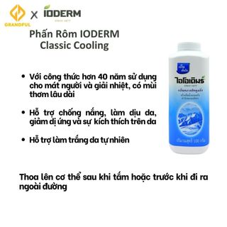 Phấn Lạnh IODERM Thơm Lâu Nhập Khẩu Thái Lan