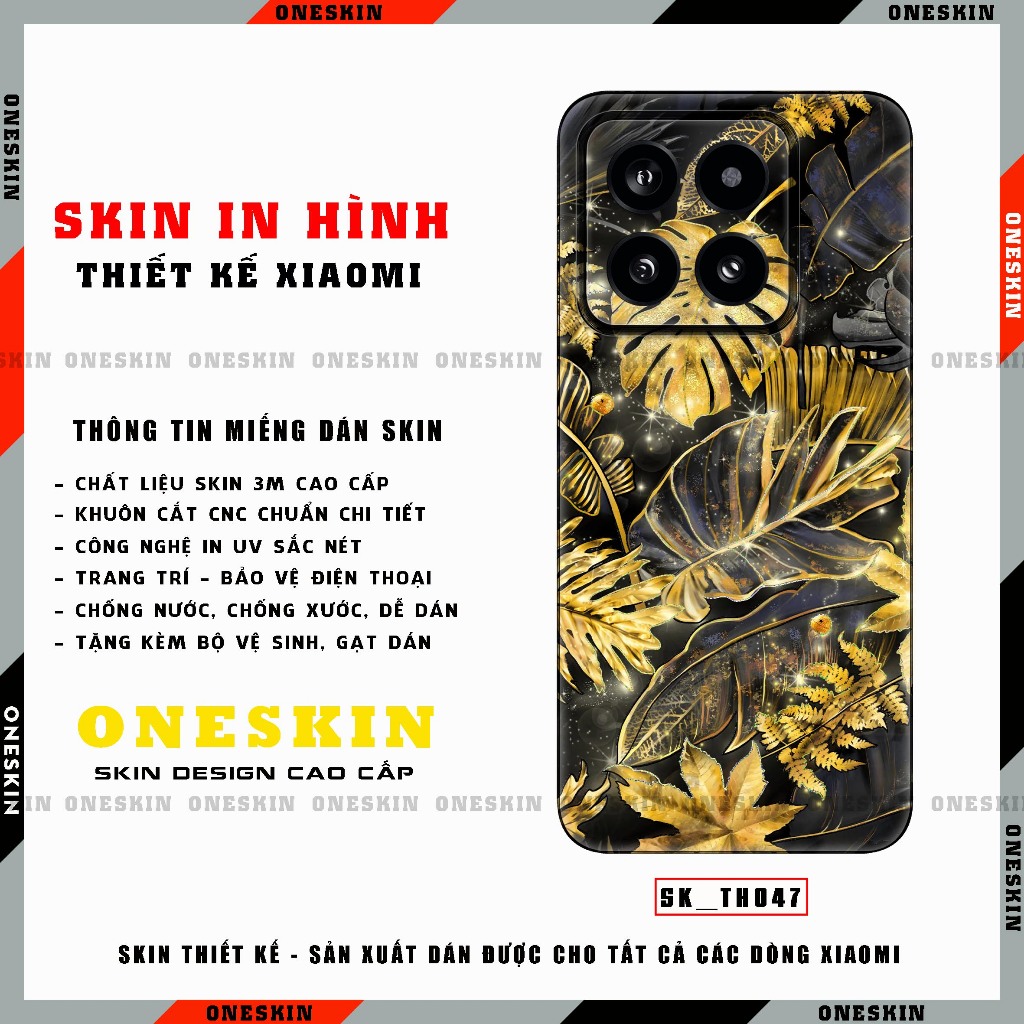 Miếng Dán Skin 3M/Orcal THƯƠNG HIỆU Dành Cho Xiaomi K70/K70 Pro |SK_TH047| Khuôn Cắt CNC Chuẩn Chi T