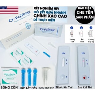  ❤️ COMBO 2 BỘ  CHE TÊN SF Que thử test thử nhanh HIV tại nhà FASTEP của MỸ que test xét nghiệm nhanh HIV tại nhà FASTEP 
