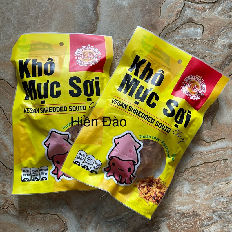 Khô Mực Sợi Chay (ăn liền) Âu Lạc 50gr