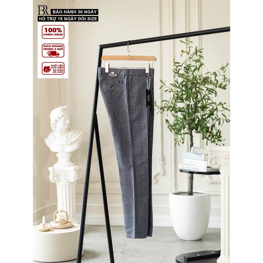 Quần Dài Âu Cotton Bravery Mềm Mịn, Thoáng Mát, form ống đứng - BRAVERY