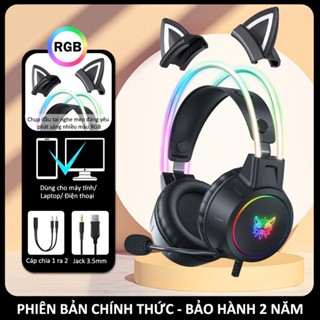 Tai Nghe Chơi Game Chụp Tai chống ồn Có Dây ONIKUMA X15 Có Mic Đèn RGB/LED Cho Máy Tính/ PC/ Laptop Gaming Headpho