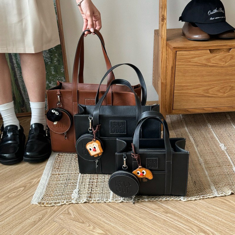 [ Tặng Ví Da Tròn Treo Túi ] Minato Leather Bag - Túi Da Thiết Kế Cao Cấp/ Túi Tote Da Laptop - OUI THEBRAND | BigBuy360 - bigbuy360.vn