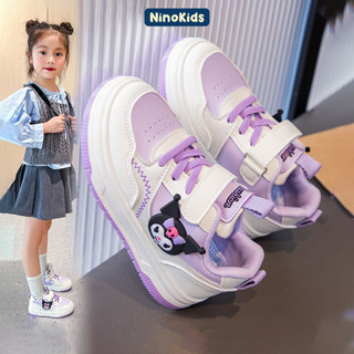 Giày dép trẻ em, Giày bé gái từ lớp 1-7, HOT 2024 thiết kế hoạ tiết hoạt hình đáng yêu khóa dán tiện lợi, GT15 NinoKids