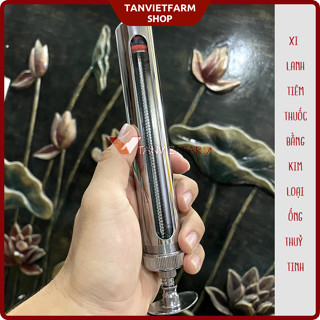  Xi lanh  bằng kim loại ống thuỷ tinh 50ml 