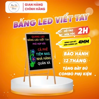 Bảng Led Huỳnh Quang khung gỗ, 60x80cm, 50x70cm, 40x60cm ( Tặng kèm combo món phụ kiện) MAI VŨ STORE
