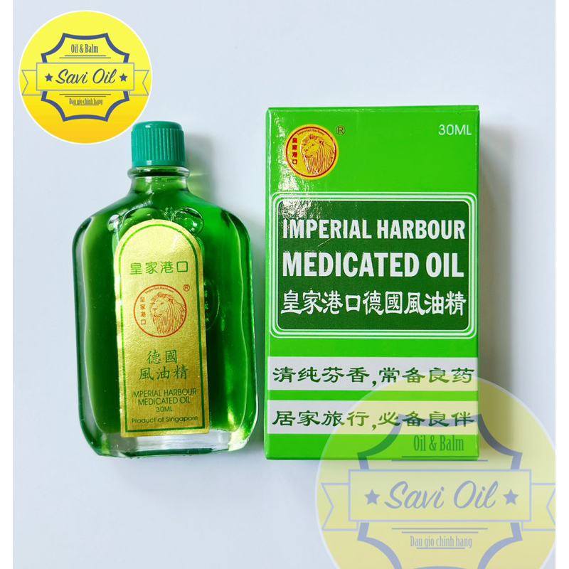 Dầu Gió Xanh Sư Tử Đỏ 30ml Singapore chính hãng - Imperial Harbour Medicated Oil